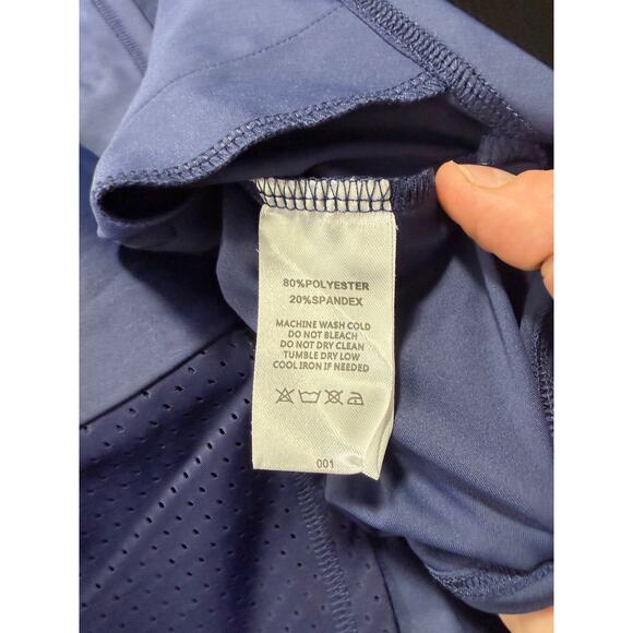 Acegolfs Performance Golf Jacket Blue Size Medium Womens Ruffle Tiered Detail - Picture 6 of 11